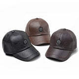 Winter,Artificial,Leather,Cotton,Lining,Letter,Badge,Outdoor,Adjustable,Baseball