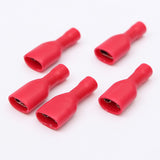 50Pcs,Red&Blue,6.3mm,Female,Insulated,Spade,Crimp,Connector,Terminal