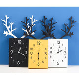 Simple,Wooden,Antler,Clock,Roman,Numerals,Office,Decor