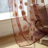 Honana,Flower,Voile,Curtain,Transparent,Panel,Window,Divider,Sheer,Curtain,Decor