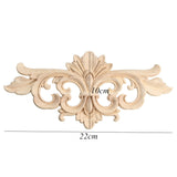 Carving,Applique,Unpainted,Flower,Applique,Carving,Decal,Furniture,Cabinet,22x10cm