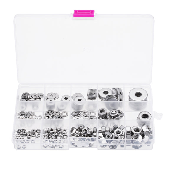 Suleve,MXSW6,270Pcs,Stainless,Steel,Washer,Fender,Washer,Assortment