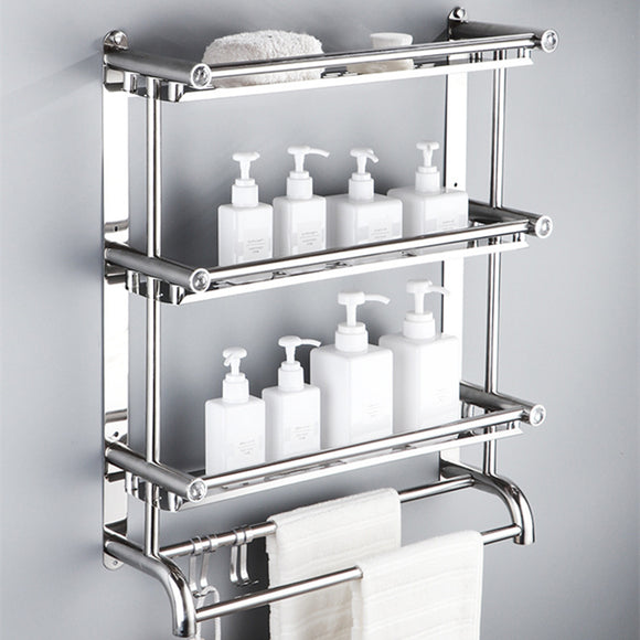 Mount,Stainless,Steel,Storage,Basket,Shower,Bathroom,Towel