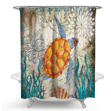 Turtle,Printing,Bathroom,Shower,Curtain,Toilet,Cover