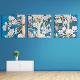 Miico,Painted,Three,Combination,Decorative,Paintings,flower,Decoration