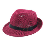 Women,Summer,Outdoor,Breathable,Leather,Crimping,Panama