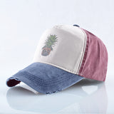 Unisex,Pineapple,Baseball,Washed,Studded