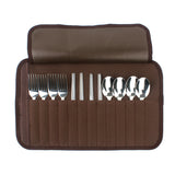 Outdoor,Camping,Barbecue,People,Tableware,Portable,Stainless,Steel,Spoon,Chopsticks