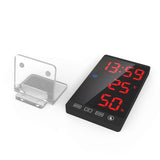 Smart,Mirror,CLock,Decorative,Phone,Charger,Alarm,Clock,Brightness,Digital,Clock,Weather,Temperature,Display