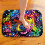 KCASA,40x60cm,Animal,Painting,Coral,Fleece,Absorbent,Bathroom,Carpet