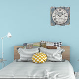 Stonebriar,Square,Clock,Rustic,Farmhouse,Roman,Numeral,Vintage