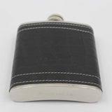 Leather,Stainless,Steel,Flask,Water,Bottle,Alcohol,Bottle