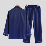 Men's,Women,Loose,Silky,Satin,Pajamas,Sleeve,Pants,Sleepwear