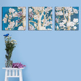 Miico,Painted,Three,Combination,Decorative,Paintings,flower,Decoration