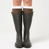 Unisex,Winter,Velvet,Knitting,Ankle,Warmer,Boots,Skirt,Socks