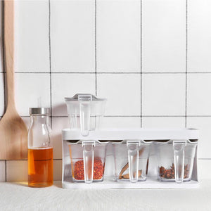 HELLO,370ml,Drawer,Flavouring,Clear,Canister,Sauce,Storage,Container