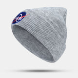 Unisex,Embroidery,Winter,Outdoor,Windproof,Warmer,Thick,Beanie