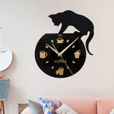 Emoyo,ECY013,Creative,Coffee,Clock,Animal,Clock,Quartz,Clock,Office,Decorations