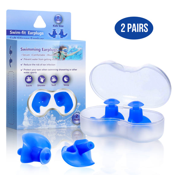 Pairs,Upgraded,Silicone,Swimming,EarPlugs,Waterproof,Reusable,Silicone,Plugs,Swimming,Showering,Surfing,Snorkeling,Other,Water,Sports