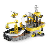 Construction,Children's,Construction,Engineering,Collection,Model,Vehicles,Metal,Tractor,Including,Shape,Track,Station