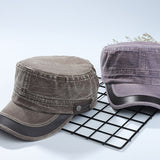 Washed,Cotton,Outdoor,Adjustable,Military,Peaked