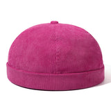 Womens,Winter,Corduroy,Adjustable,French,Brimless,Fashion,Skullcap,Sailor