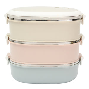 Tiers,Stainless,Steel,Lunch,Portable,Bento,Insulated,Thermal,Container