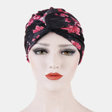 Women,Flower,Printing,Turban,Cotton,Casual,Breathable