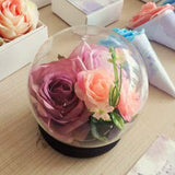Glass,Cloche,Globe,Tealight,Flower,Cover,Stand,Display,Decorations