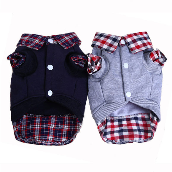 Winter,Hoodies,Puppy,Cotton,False,Clothing,Coats