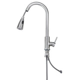 Stainless,Steel,Kitchen,Faucet,Spout,Spray,Rotate,Basin,Mixer