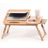 Portable,Folding,Bamboo,Laptop,Table,Office,Stand,Computer,Notebook,Books,Business,Office,Supplies
