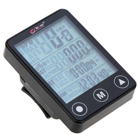 Bogeer,Functions,Wireless,Computer,Touch,Button,Backlight,Waterproof,Speedometer
