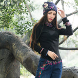 Women,Cotton,Embroidery,Flower,Printing,Ethnic,Style,Beanie,Breathable,Turban