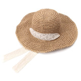 Women,Foldable,Handmade,Straw,Sunscreen,Travel,Beach,Floppy