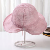 Women,Summer,Breathable,Pleated,Bucket,Visor,Collapsible,Fisherman