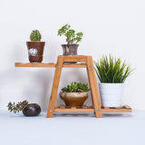 Bamboo,Wooden,Plant,Stand,Indoor,Outdoor,Garden,Planter,Flower,Shelf