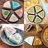 Mooncake,Pastry,Press,Flower,Pattern,Mould,Stamps,Round,Triangle