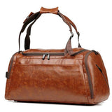 Unisex,Leather,Shoulder,Travel,Business,Laptop,Backpack,Casual,Handbag