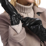 Women,Genuine,Leather,Outdoor,Fashion,Velvet,Gloves,Riding,Cycling