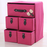 Three,Layer,Storage,Drawer,Underwear,Cosmetic,Makeup,Sundries,Organizer