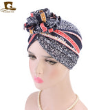 Women,Summer,Cotton,Floral,Chemo,Turban,Bohemian,Style,Beanie