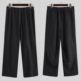 Drawstring,Pants,Linen,Cotton,Loose,Pants,Straight,Trousers,Casual,Hiking,Sport