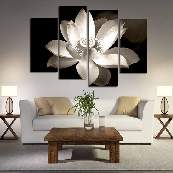 Miico,Painted,Combination,Decorative,Paintings,Botanic,Lotus,Decoration