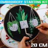 Cross,Stitch,Plants,Pattern,Embroidery,Starting,Craft,Threads