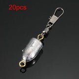 20pcs,Fishing,Sinker,Fishing,Rolling,Swivel,Fishing,Weights,Sinkers