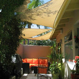 12x12x12ft,Beige,Triangle,Shade,Sails,Patio,Garden,Outdoor,Facility,Activities