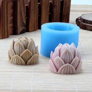 Handmade,Silicone,Lotus,Flower,Candle,Making,Resin