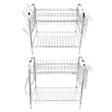Tiers,Drying,Stainless,Steel,Kitchen,Cutlery,Storage,Holder