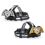 2xLED,Headlamp,Super,Bright,Modes,Rechargeable,Emergency,Light,Outdoor,Running,Cycling